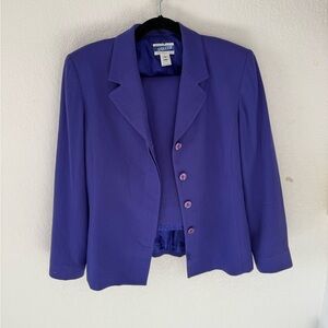 Vintage 1980s Pendleton Women's Purple Suit set